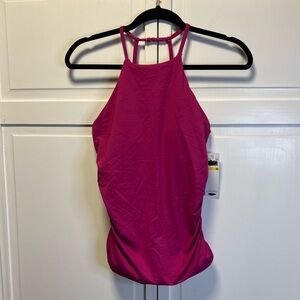 NWT Anne Cole Signature Women’s Live In Color High-Neck Tankini Top Size Medium